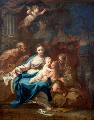 Holy Family with St Anne, the Baptist and Zacharias by Sebastiano Conca